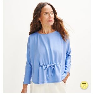 NWT: Amour Vert Rhea zero-waste sweatshirt in Sky